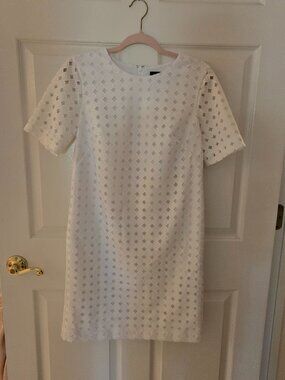 Banana Republic White Lace Shift Dress